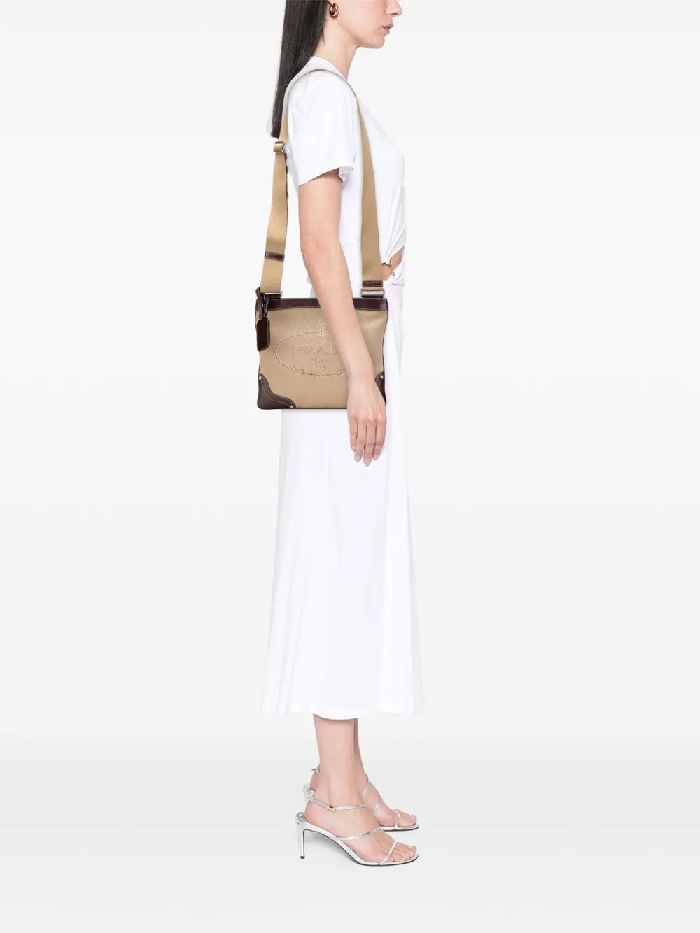 Prada Pre-Owned 2000-2025 Canvas Canapa Logo crossbody bag | Pre-Owned | Image 2