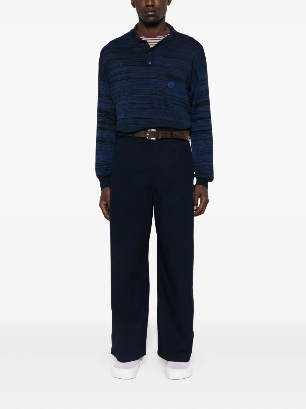 LOEWE patch-pocket cotton trousers | Regular-Fit & Straight Leg Pants | Image 2