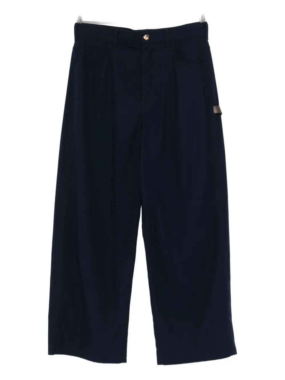 LOEWE patch-pocket cotton trousers | Blue | Image 1