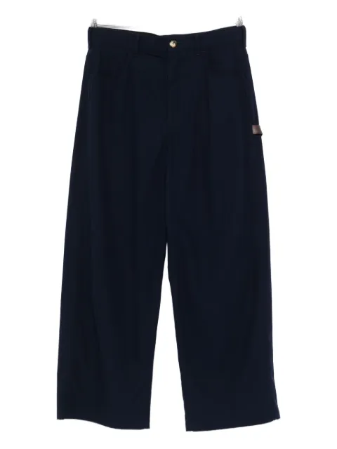 LOEWE patch-pocket cotton trousers