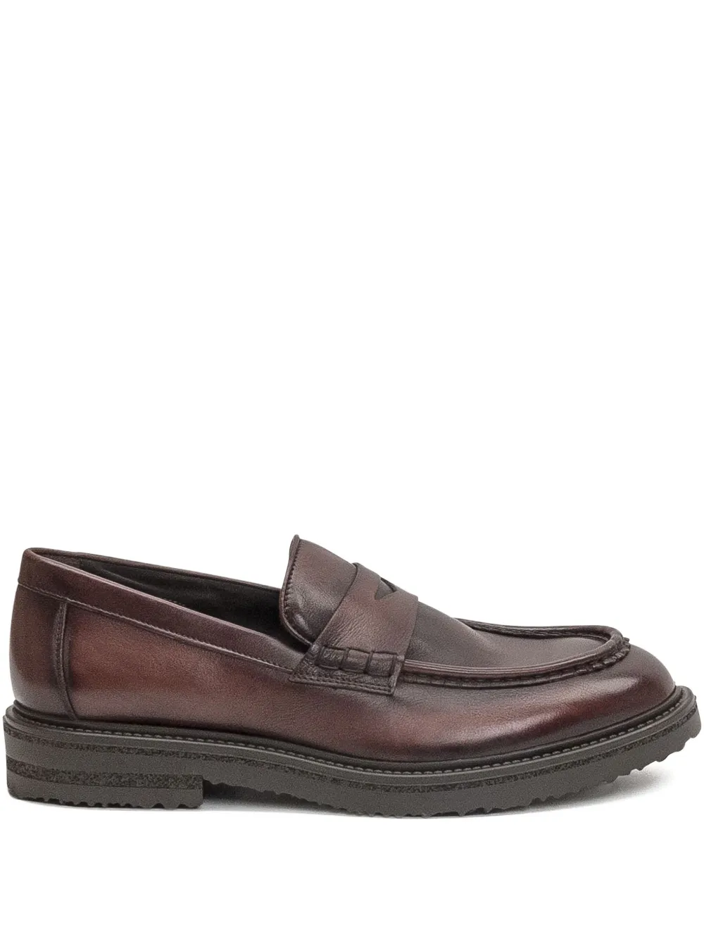 Sturlini firenze penny leather loafers Brown