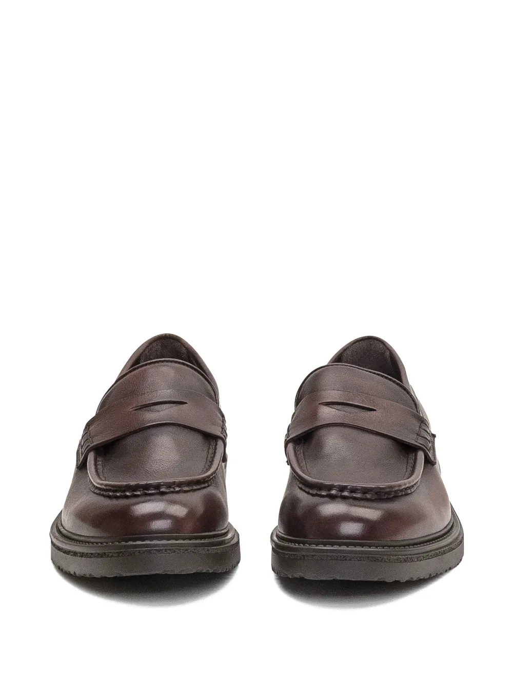 sturlini firenze penny leather loafers Brown