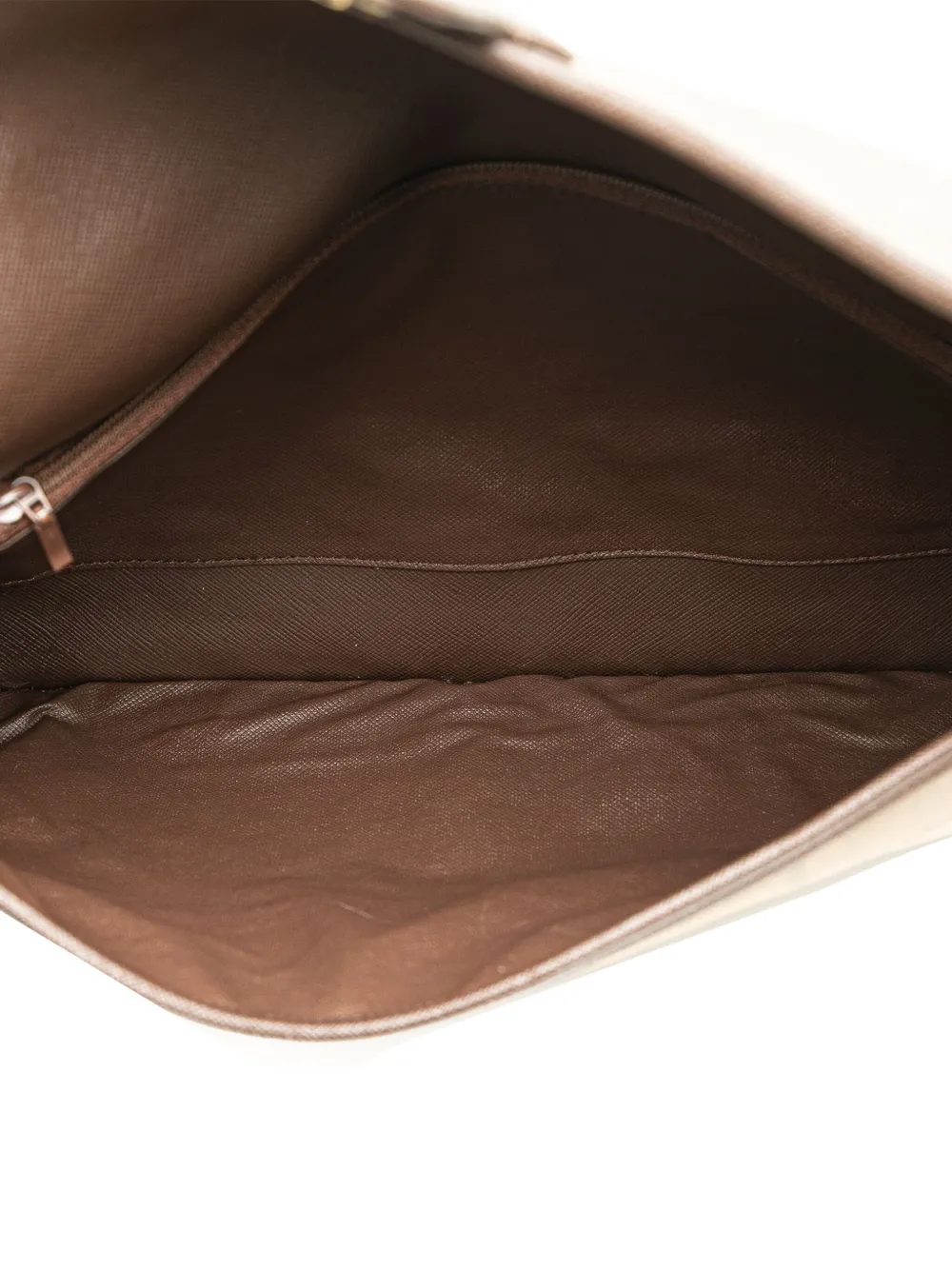 Pre-owned Burberry 20th Century Vintage Check Canvas Clutch Bag In Brown