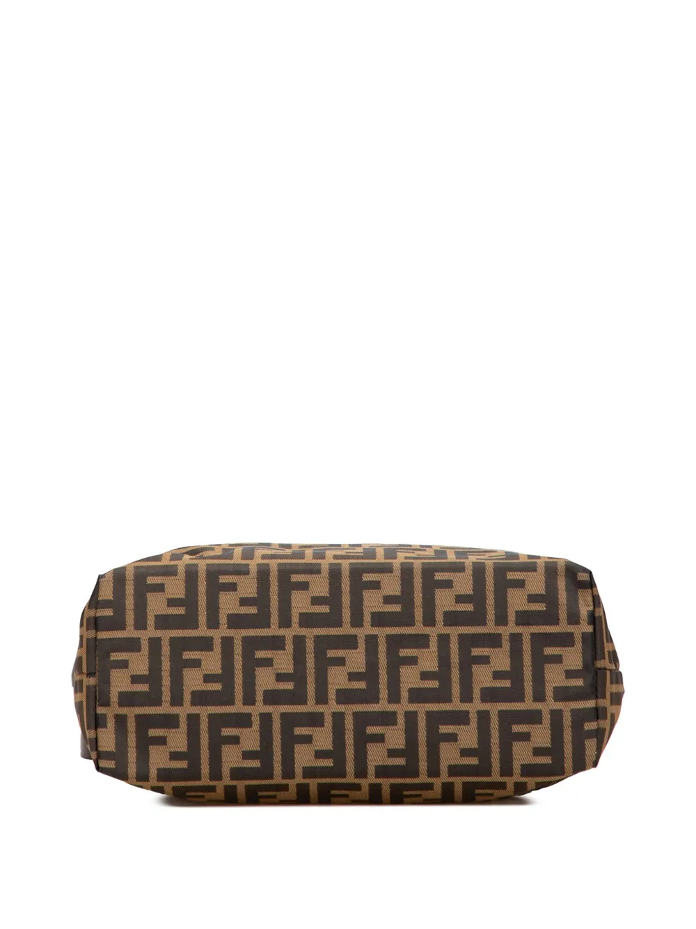 Pre-owned Fendi 20th Century Zucca Canvas Tote Bag In Brown