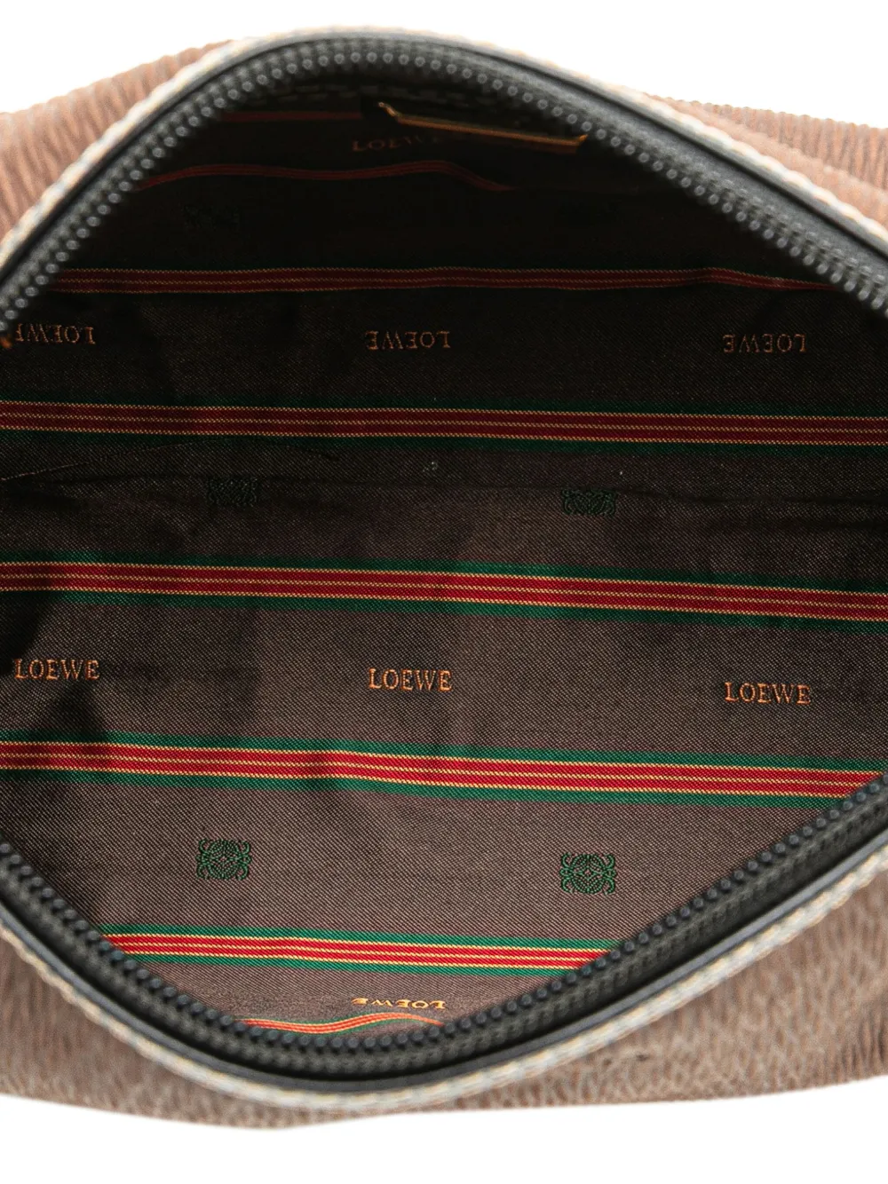 Pre-owned Loewe 2000-2025 Leather Velazquez Pouch In Black