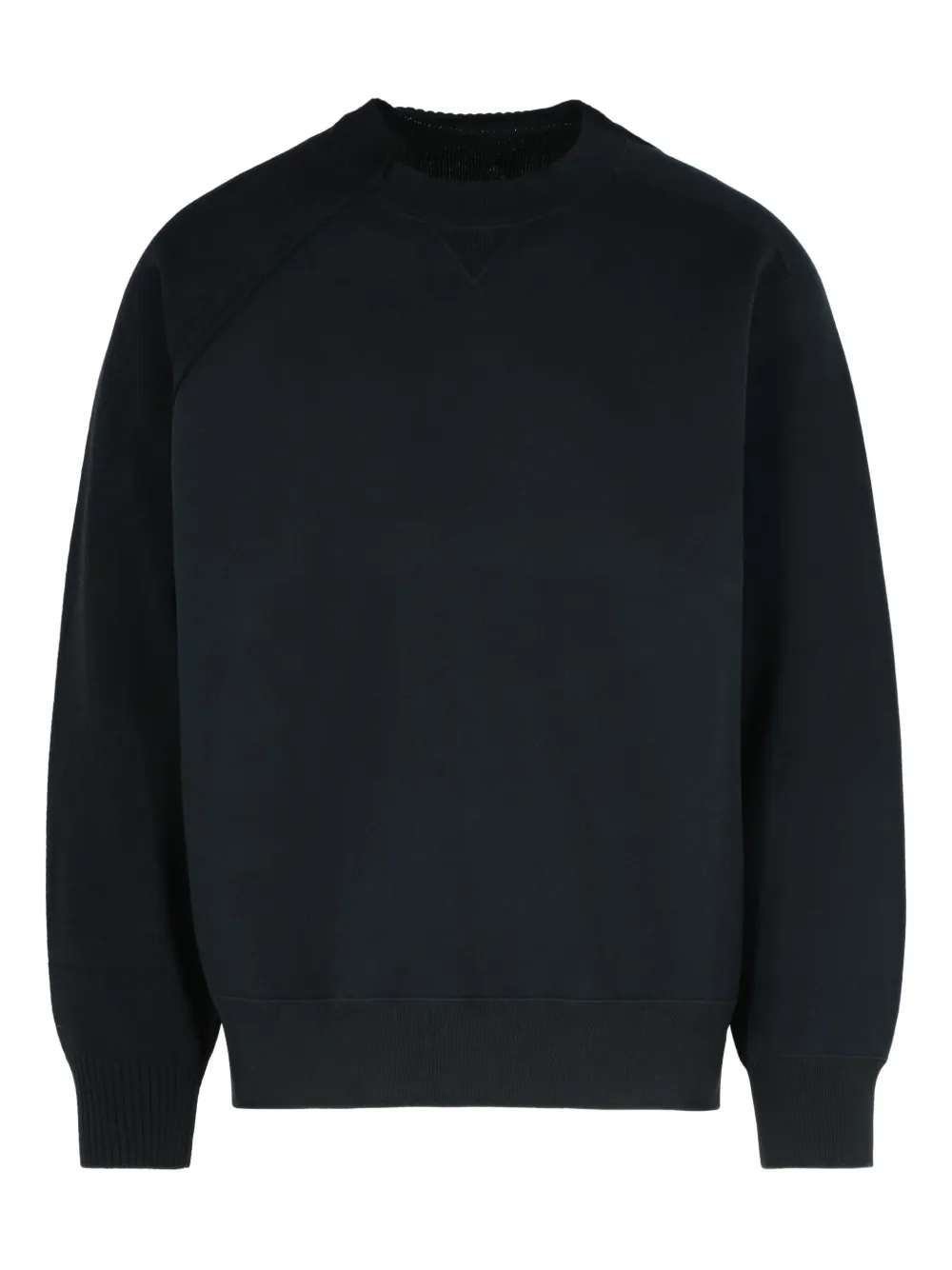 Sacai Sweater met wollen vlak Zwart