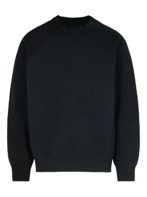 sacai ニットパネルスウェットシャツ sacai（サカイ）スウェットシャツ - FARFETCH