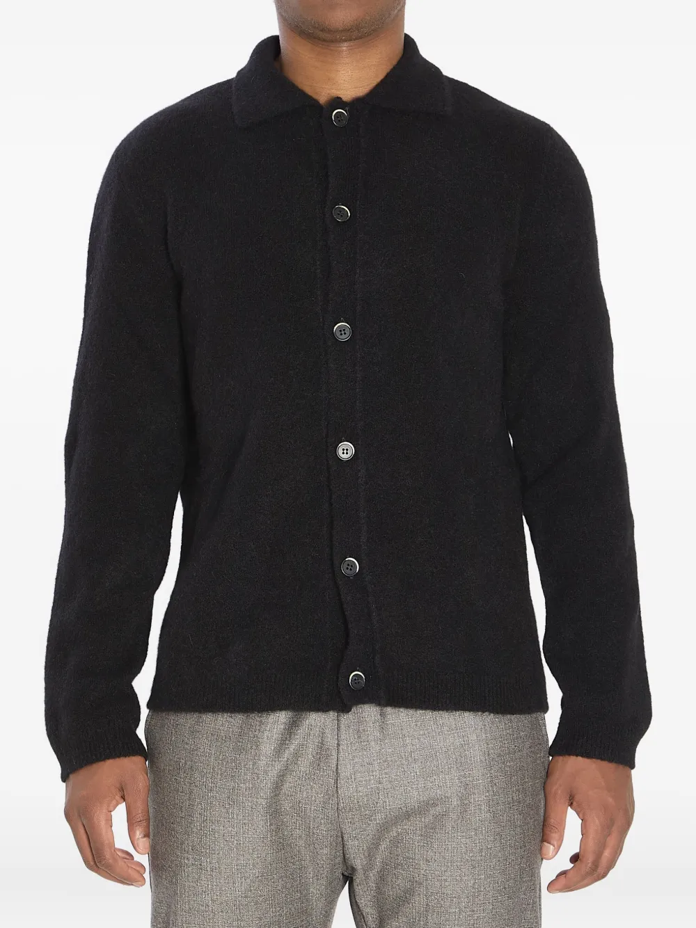 Barena pointed-collar knitted cardigan | Black | Image 1