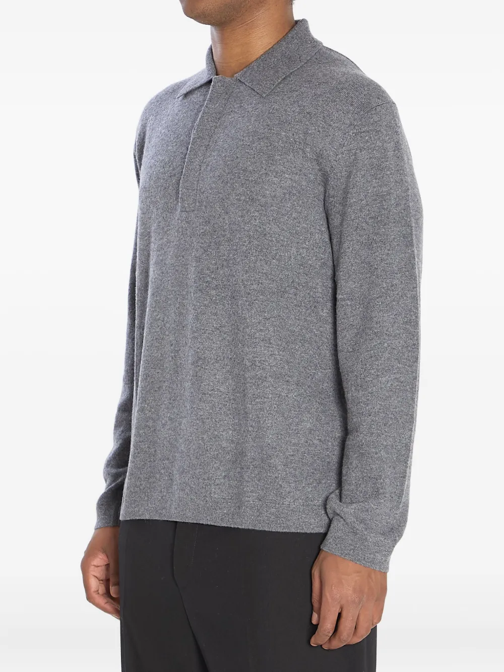 Lisa Yang Emil cashmere polo shirt - Grijs
