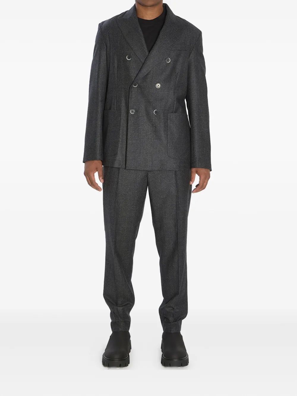 Barena Doria Bita blazer met puntige revers Zwart