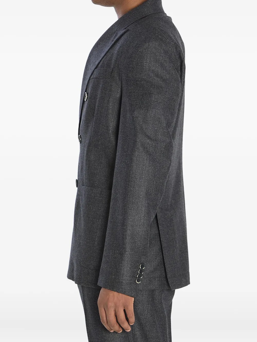 Barena Doria Bita blazer met puntige revers Zwart