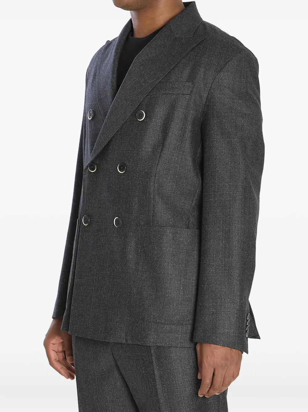 Barena Doria Bita blazer met puntige revers Zwart