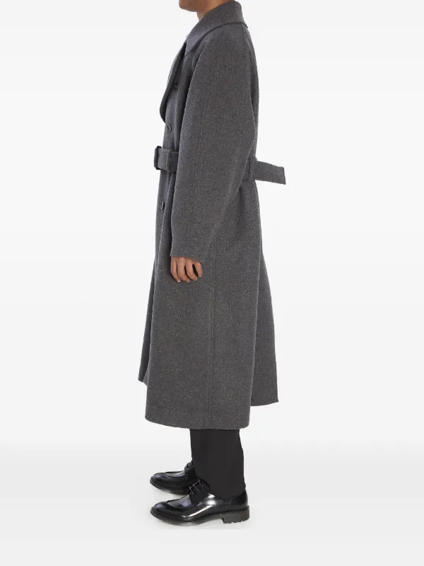 Saint Laurent double-breasted Cashmere Coat | Grey | FARFETCH