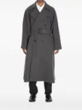 Saint Laurent double-breasted cashmere coat - Grey