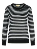 Michael Michael Kors striped ribbed sweater - Black