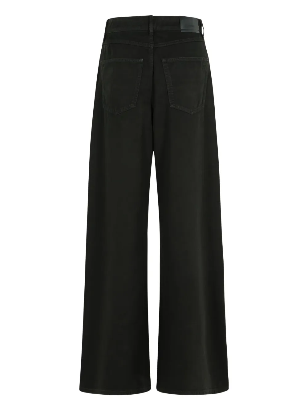 Sportmax Siamese button-fastening five-pocket jeans - Zwart