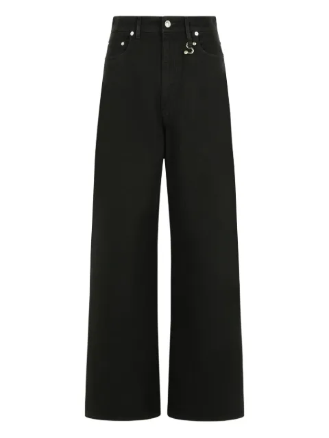 Sportmax Siamese button-fastening five-pocket jeans