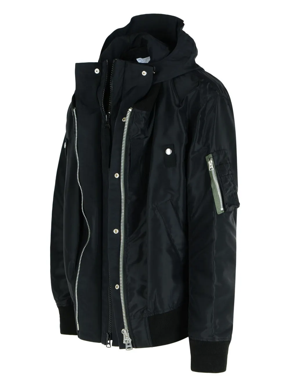 sacai Jack met capuchon Zwart