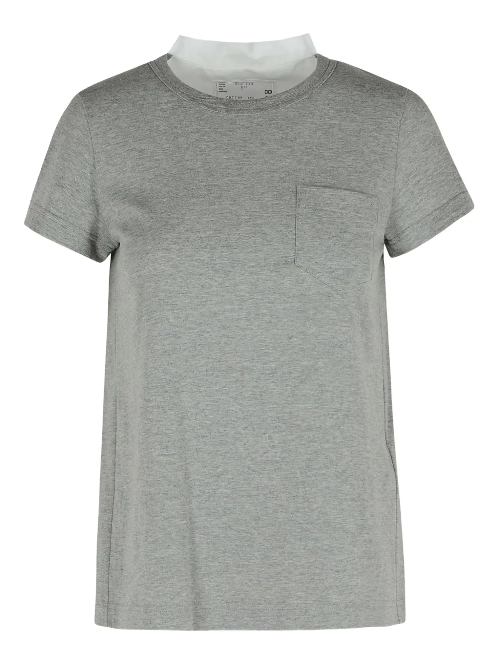 Sacai Katoenen T-shirt Grijs