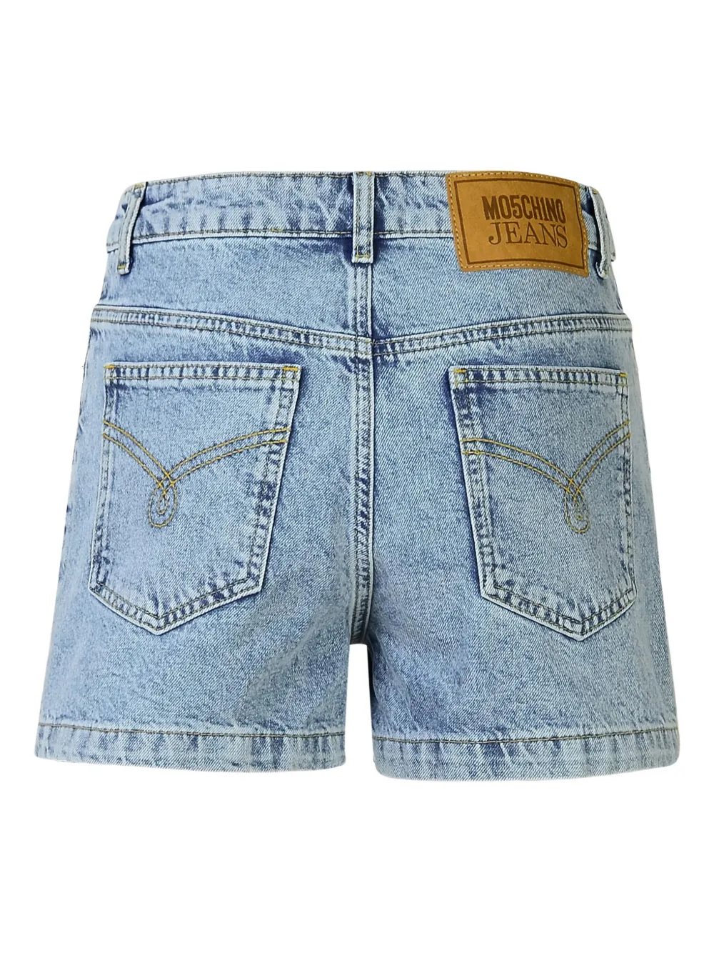 MOSCHINO JEANS Shorts met knoopsluiting en vijf zakken Blauw