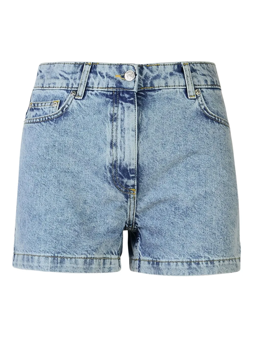 MOSCHINO JEANS Shorts met knoopsluiting en vijf zakken Blauw