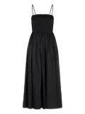 Michael Michael Kors smocked-bodice midi dress - Black