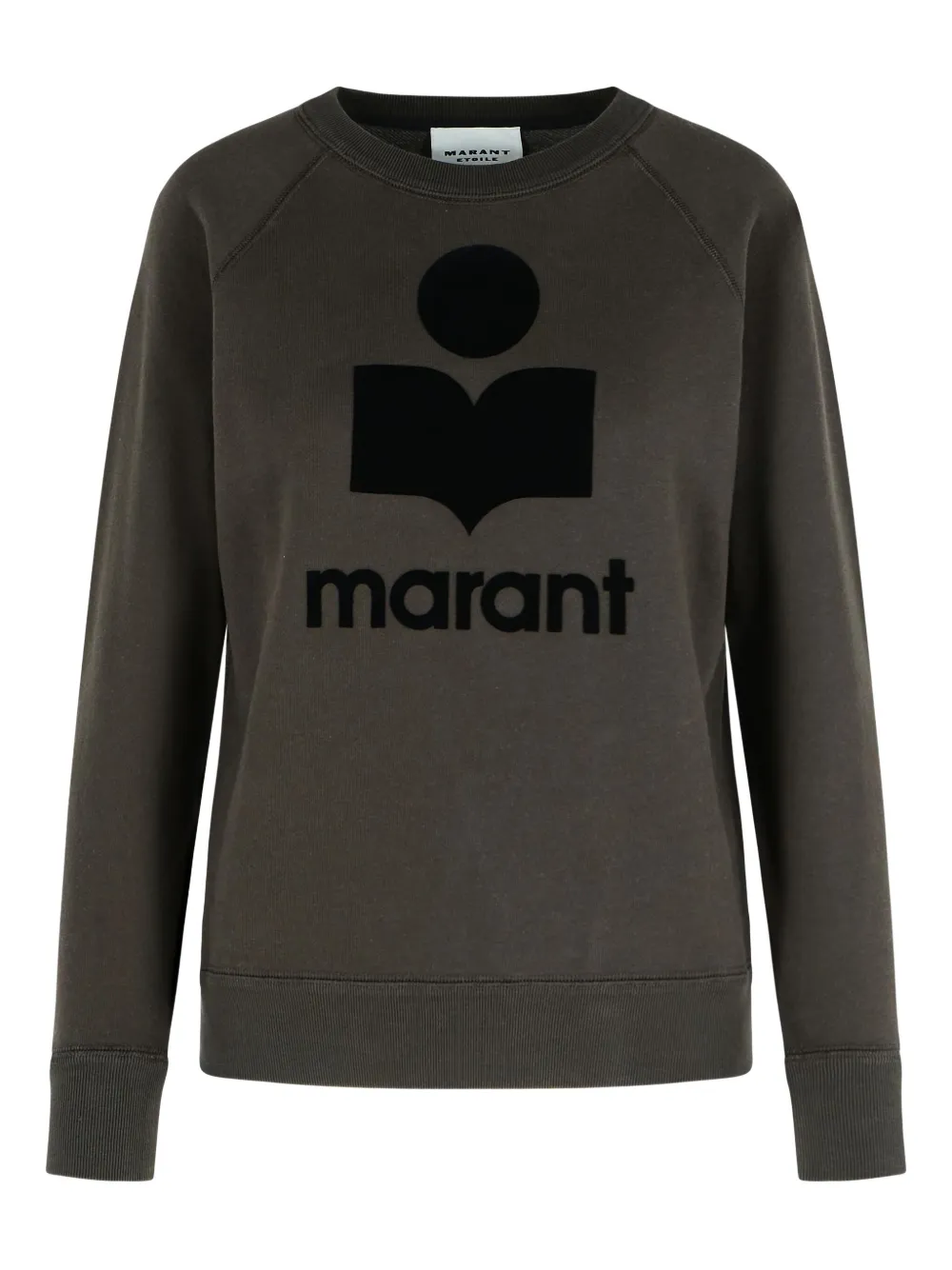 ISABEL MARANT Sweater met logoprint en raglan mouwen Zwart