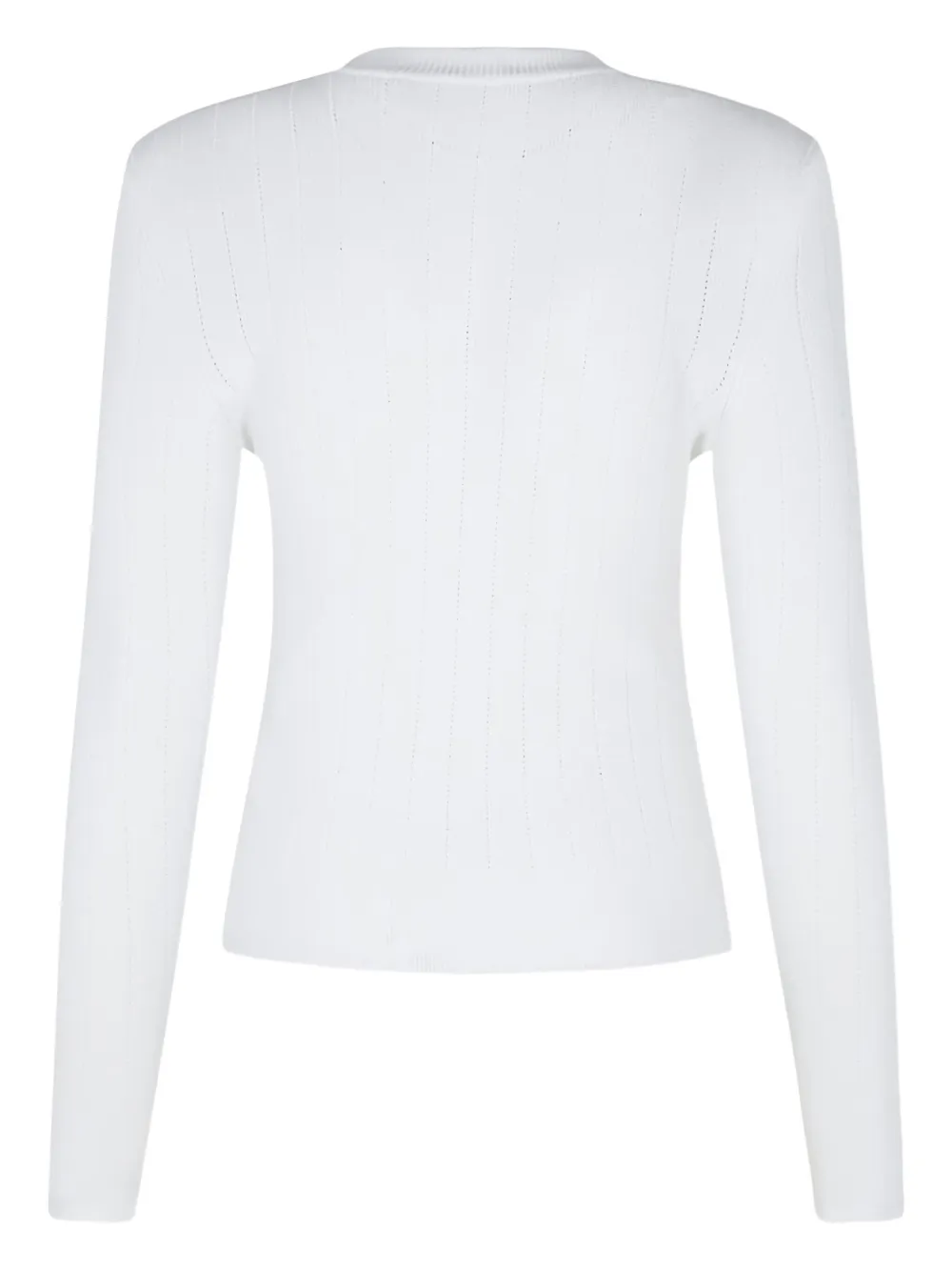 Balmain Trui verfraaid met knopen Wit