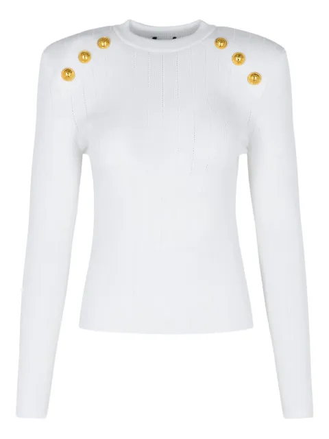 Balmain jersey con detalle de botones