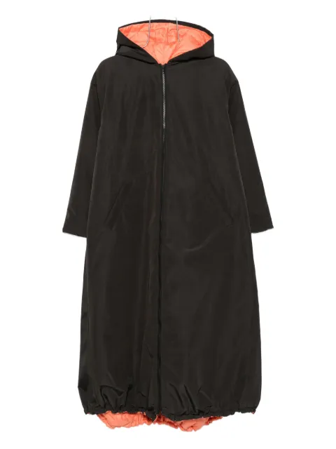 cape concept hooded drawstring coat