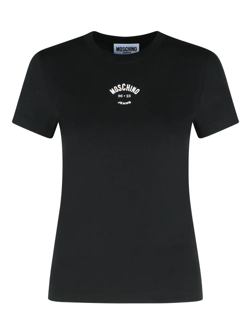MOSCHINO JEANS logo-print cotton T-shirt - ブラック MOSCHINO JEANS logo-print cotton T-shirt - ブラック