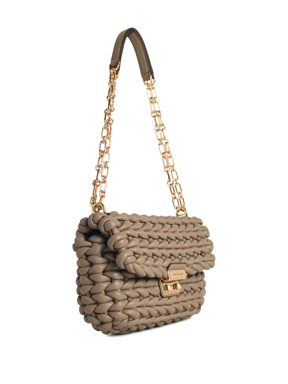 Michael Michael Kors woven chain shoulder bag - Beige