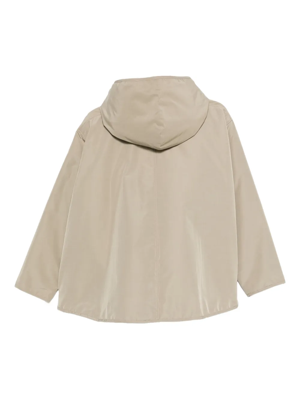 cape concept hooded zip-front jacket | Oversized Jackets | Image 2