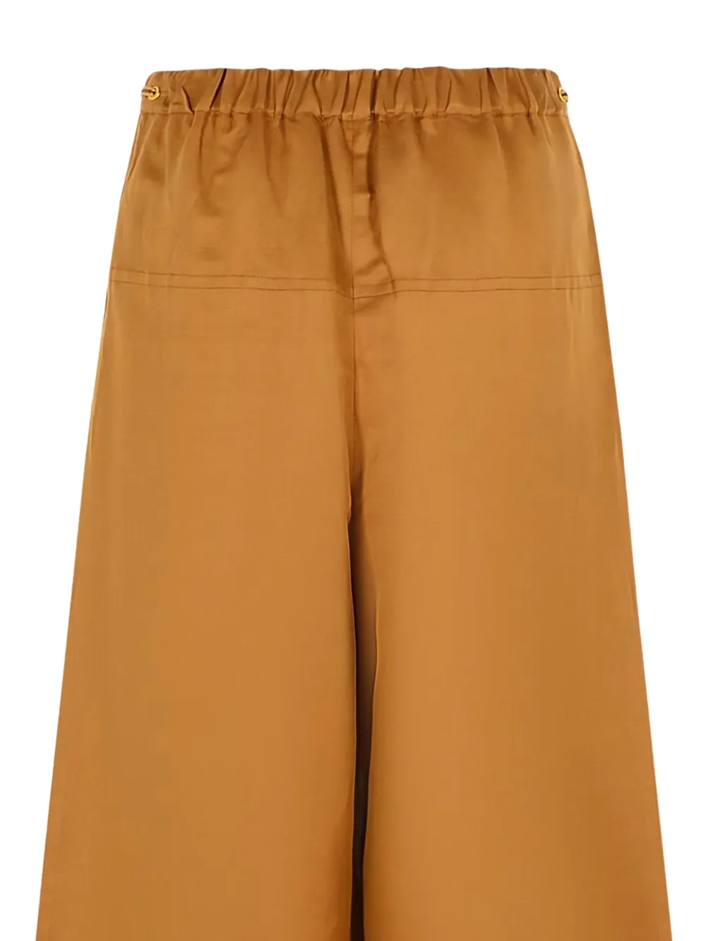Max Mara elastic-waistband palazzo pants - Bruin
