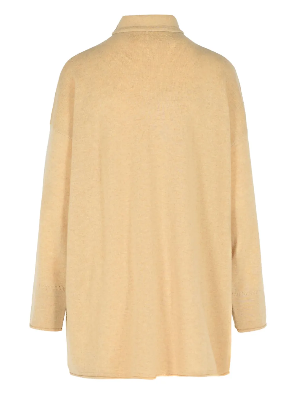 Max Mara Kasjmier trui met hoge kraag Beige
