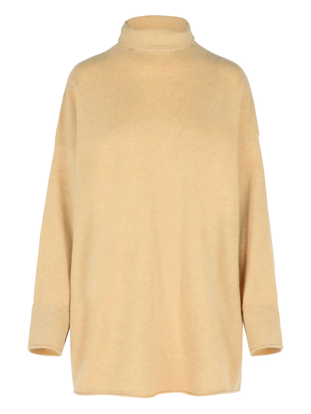 Max Mara Kasjmier trui met hoge kraag Beige