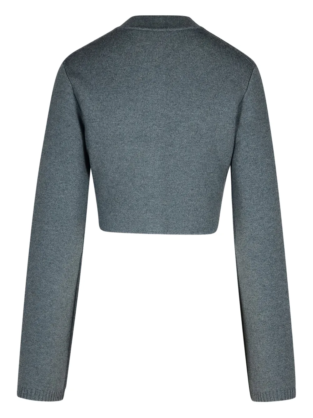 KHAITE Cropped jack met knoopsluiting Grijs