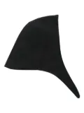 cape concept pointed-end headscarf - Black