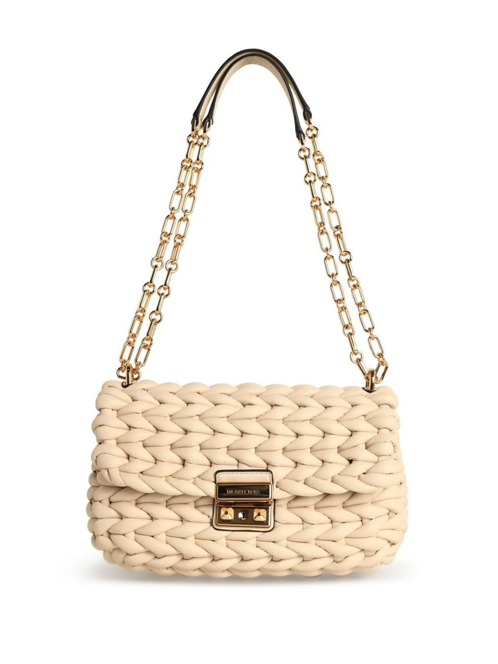 Michael Michael Kors braided chain-strap shoulder bag - ニュートラル Michael Michael Kors braided chain-strap shoulder bag - ニュートラル