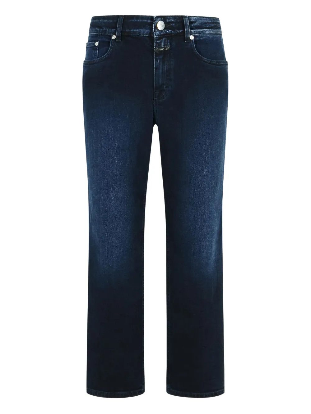 Closed Jeans met vijf zakken en knopen Blauw