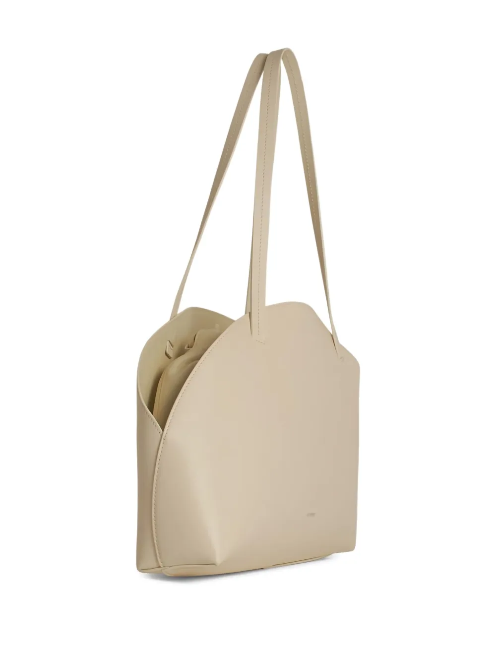 Jil Sander Curve Media schoudertas Wit