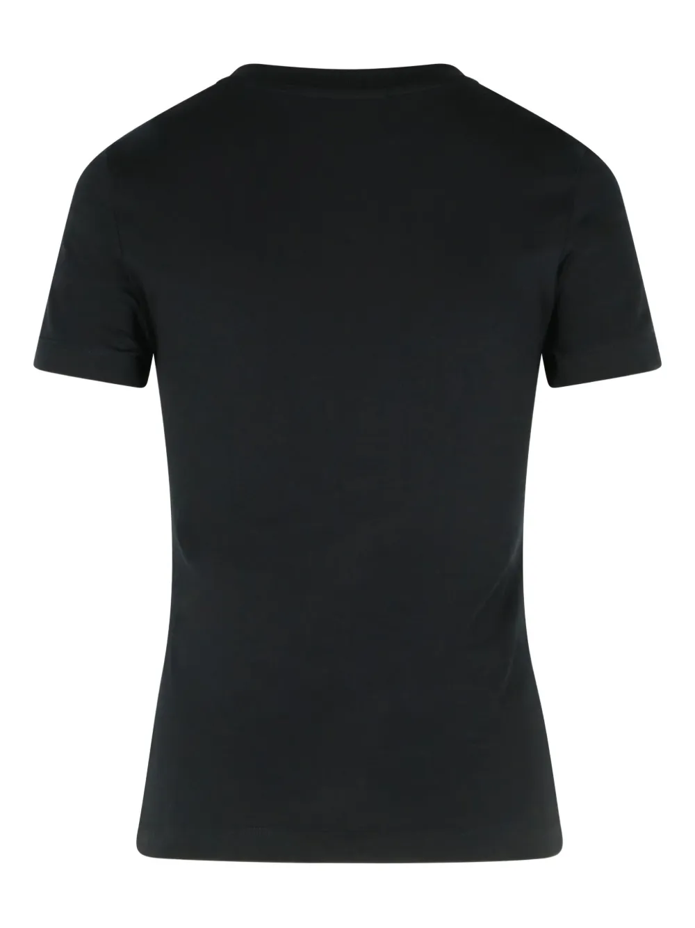 MOSCHINO JEANS Katoenen T-shirt met logoprint Zwart