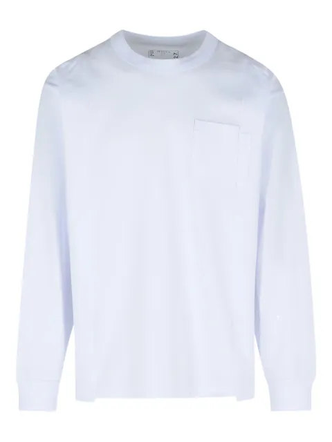 sacai breast-pocket long-sleeve T-shirt