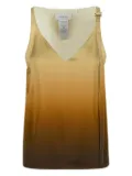 Sportmax gradient V-neck silk top - Neutrals