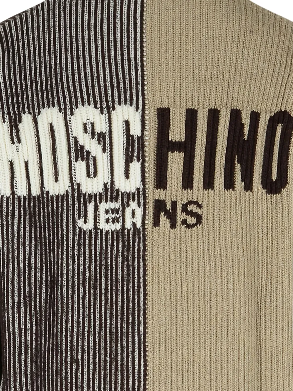 MOSCHINO JEANS Tweekleurig vest Bruin