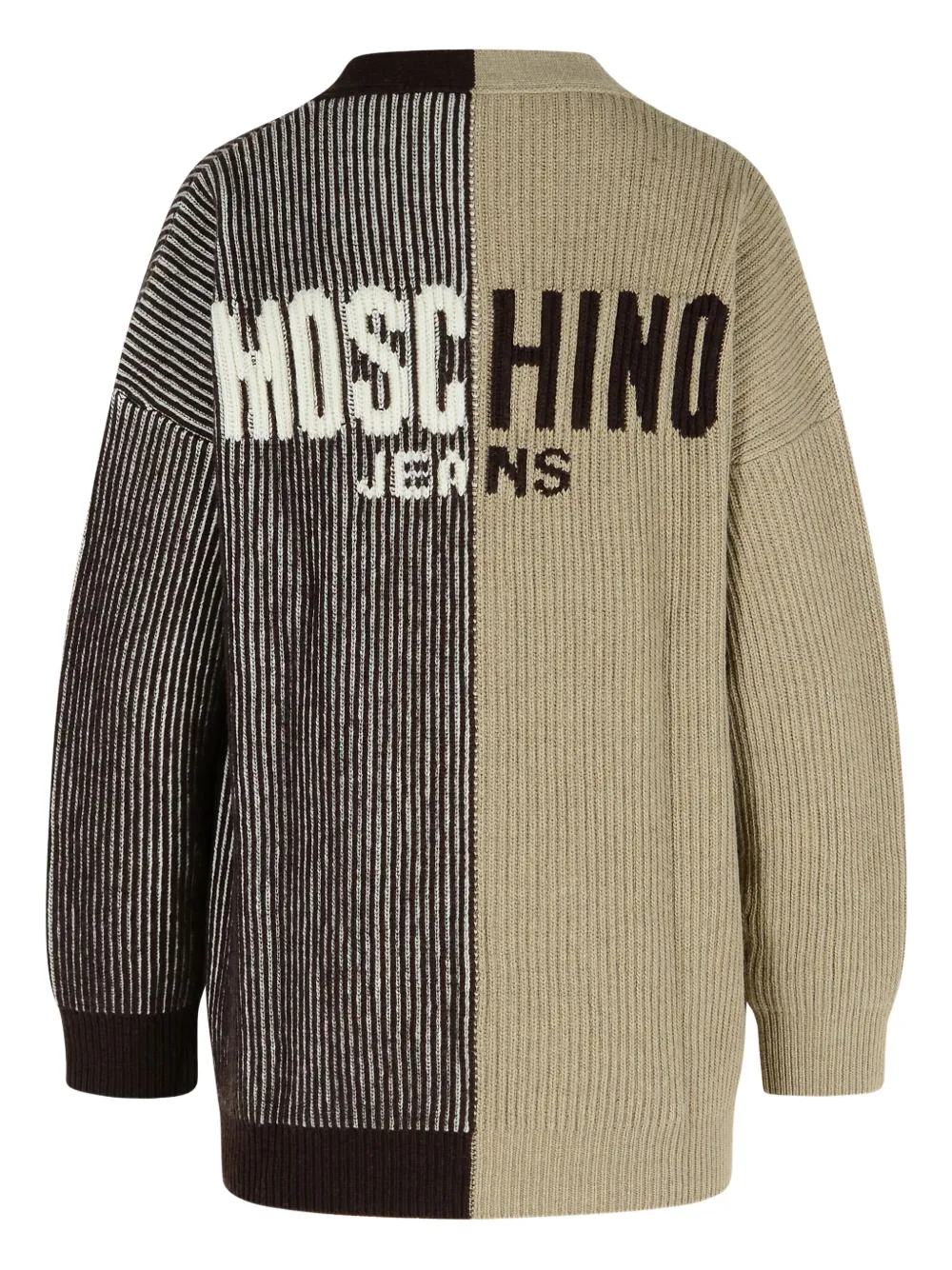 MOSCHINO JEANS cárdigan de canalé de dos tonos | Cárdigan | Image 2