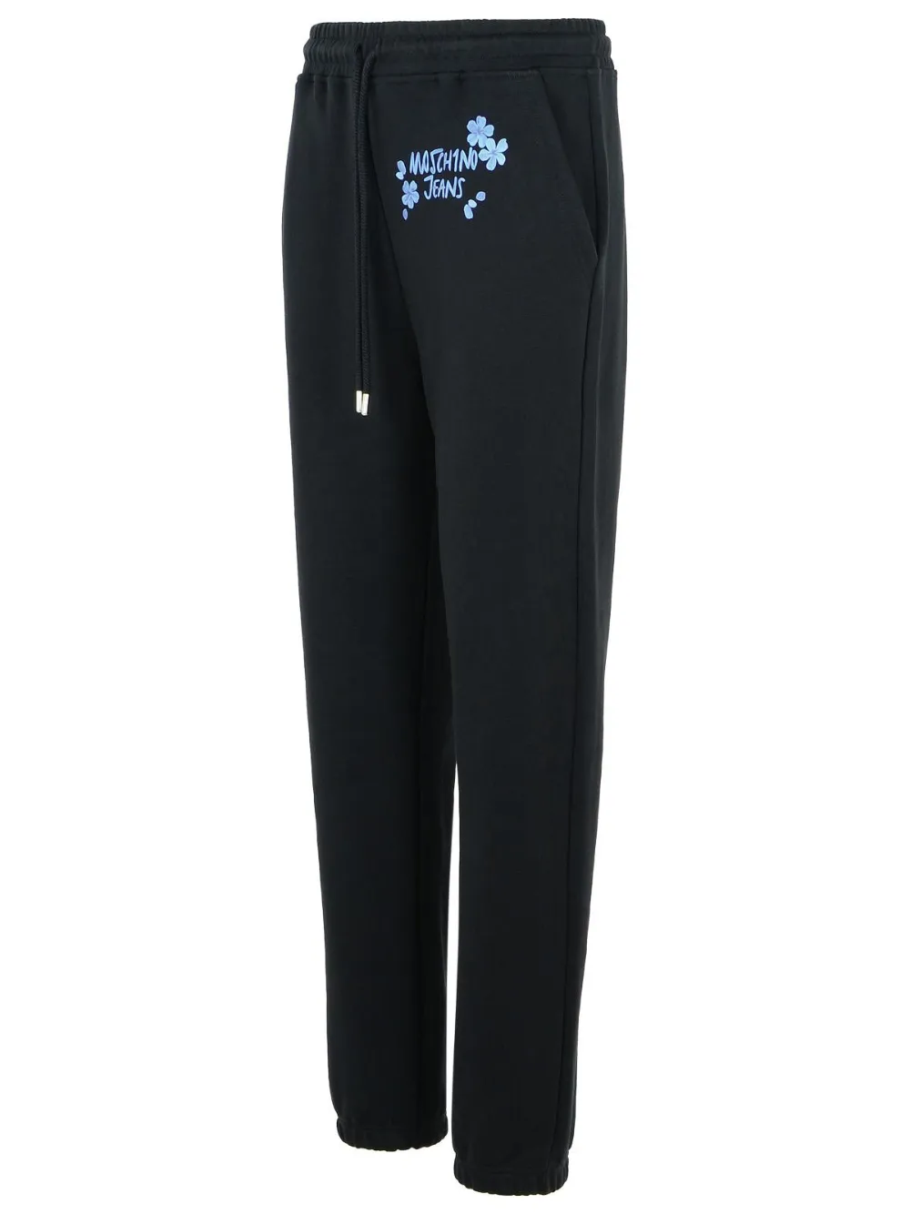 Moschino Drawcord Elastic Waist Sweatpants In Blue