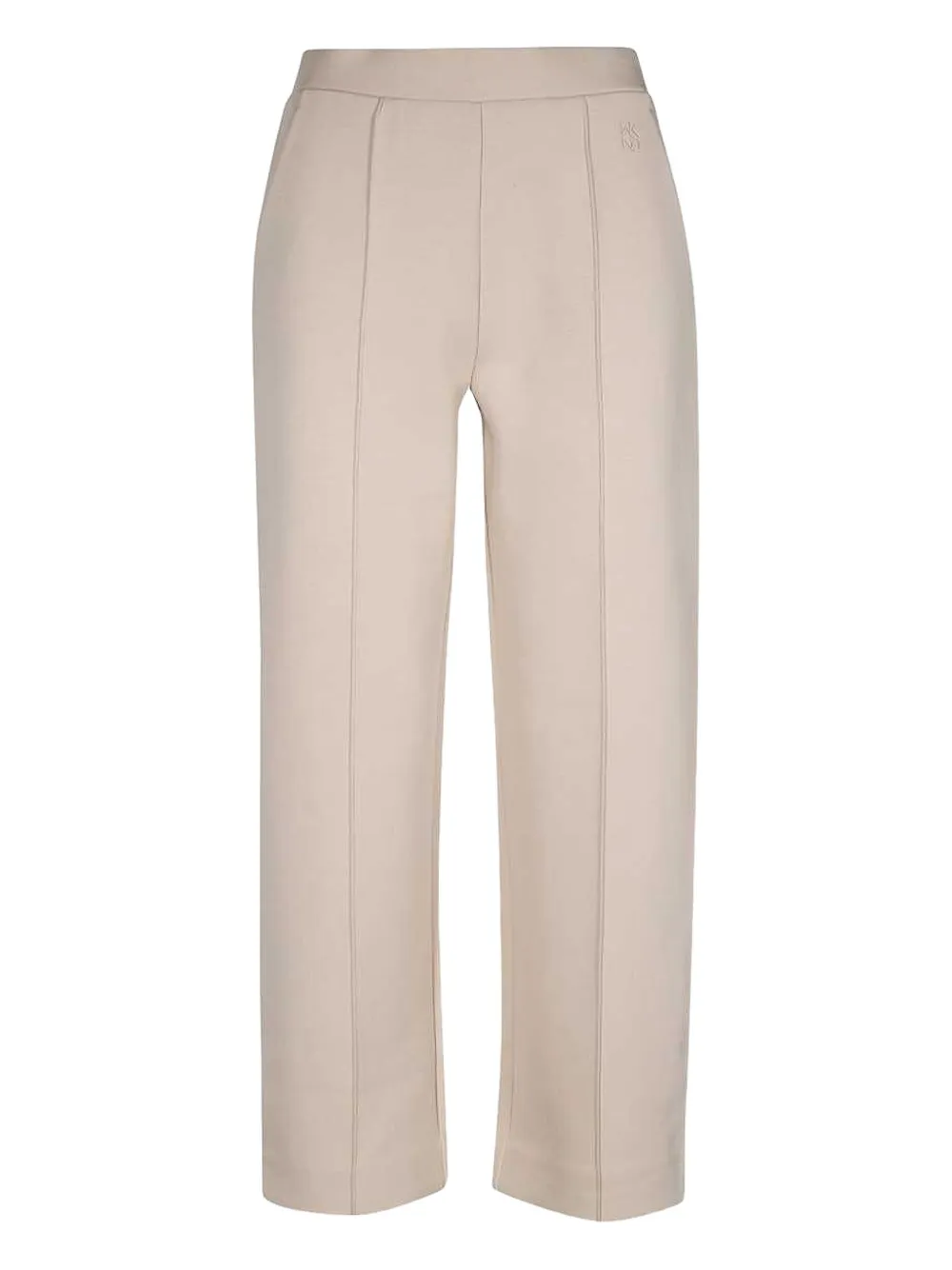 Weekend Max Mara embroidered-logo trousers Roze