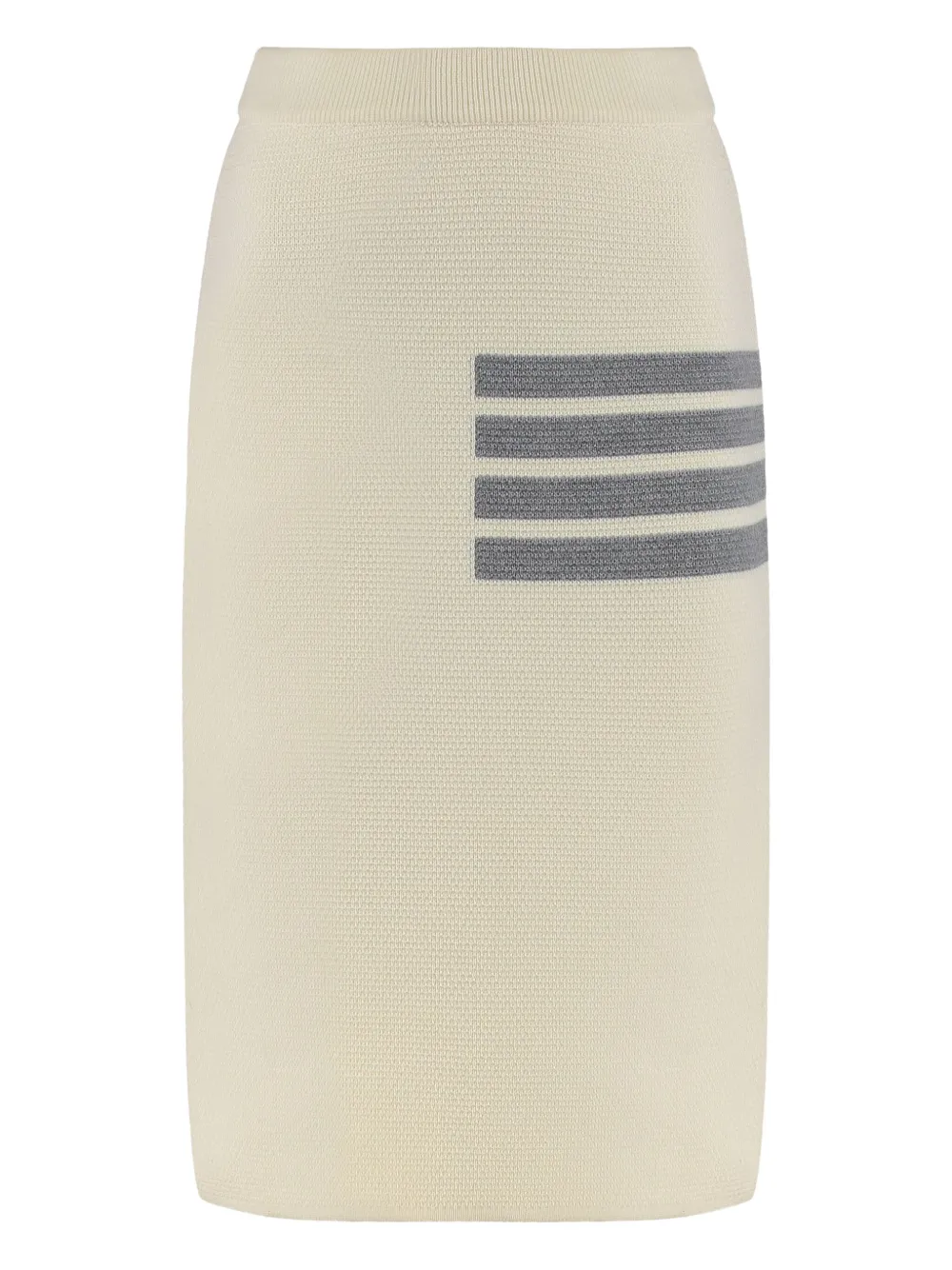 Thom Browne 4-Bar stripe knit skirt - ホワイト Thom Browne 4-Bar stripe knit skirt - ホワイト