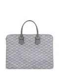 Moreau Granier printed-canvas top-zip briefcase - Grey